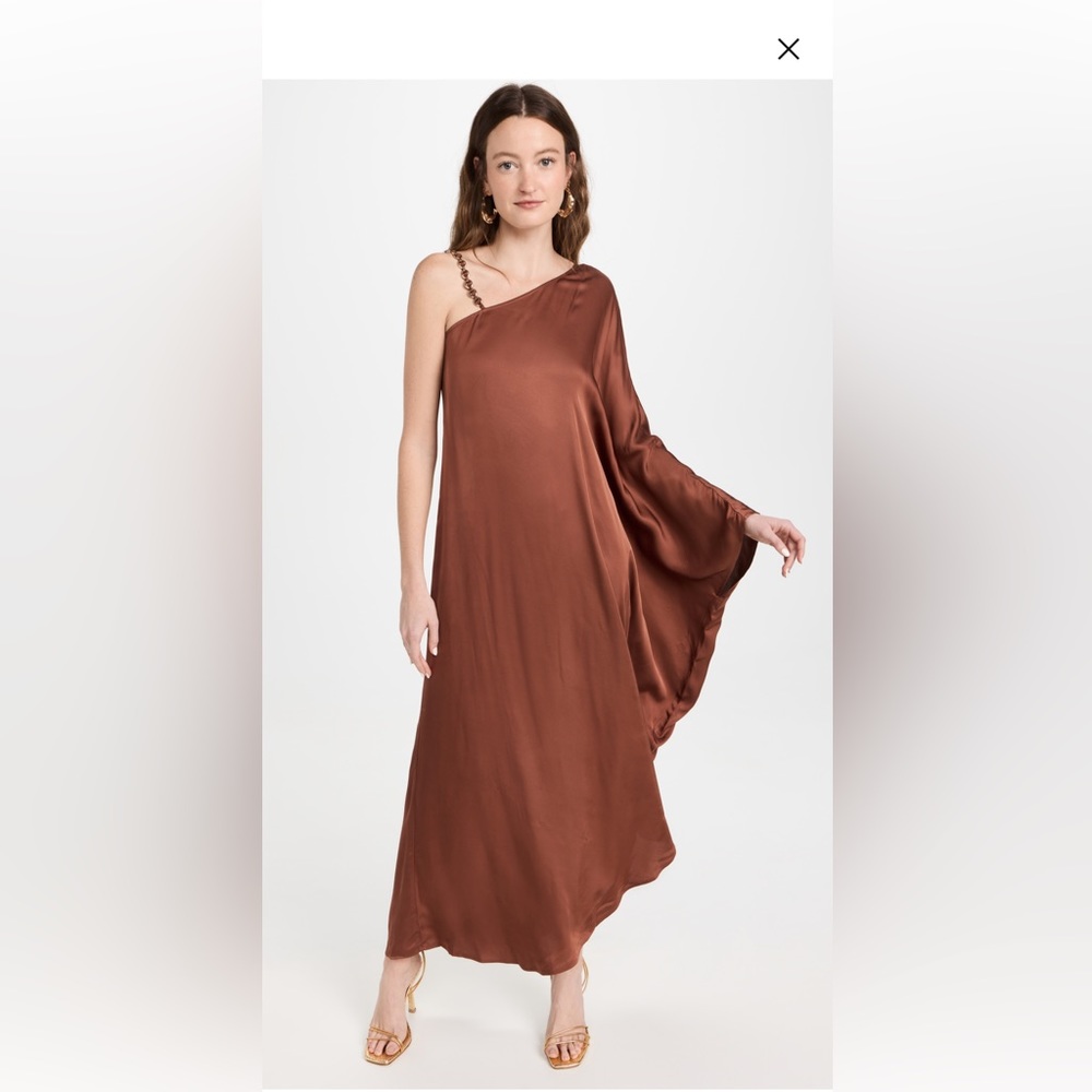 L'AGENCE Kerry Caftan Chain Strap Dress